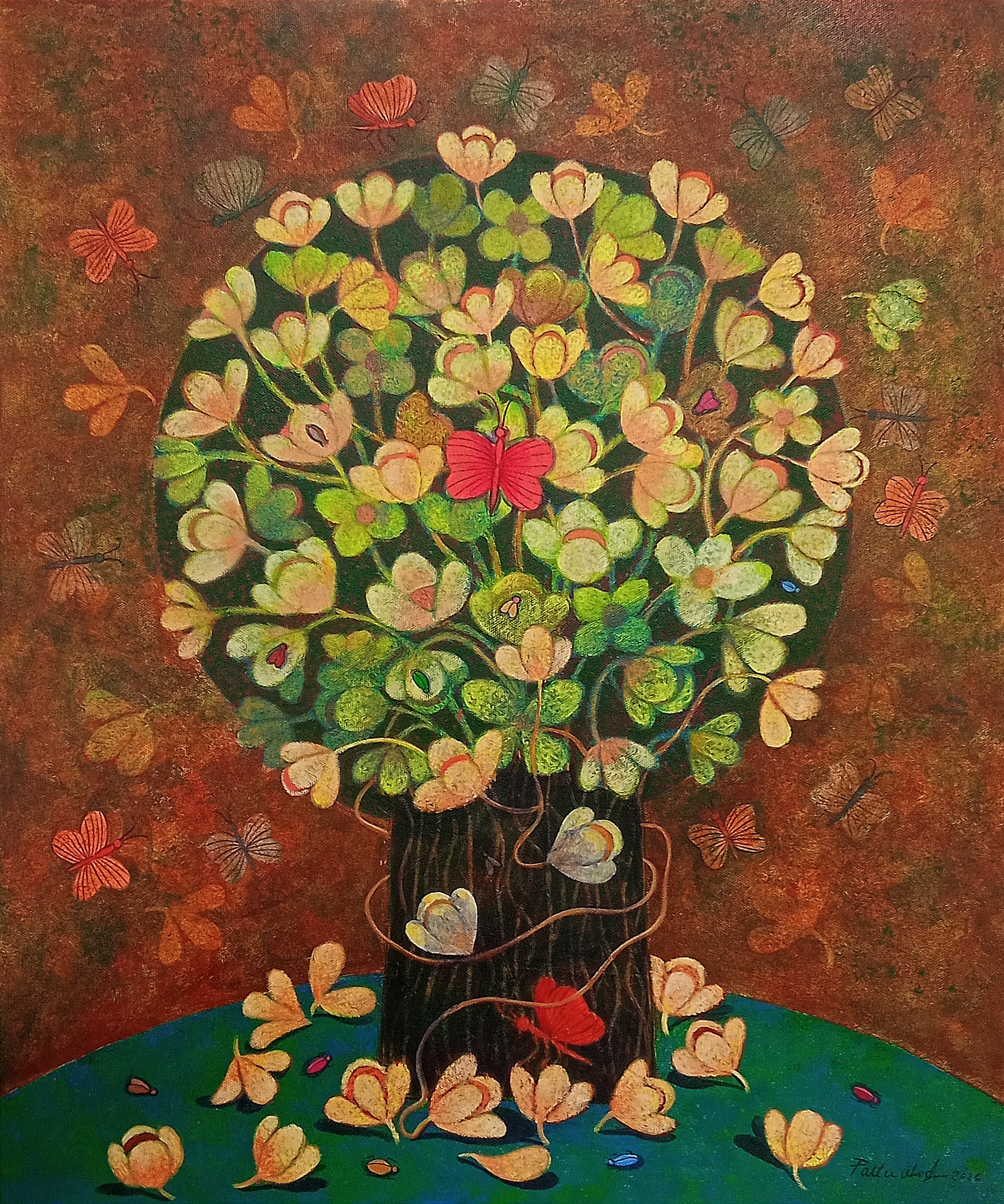 My wild flower vase 1 by Paltu Ghosh